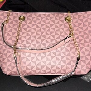 Pink Tote bag w/ wallet